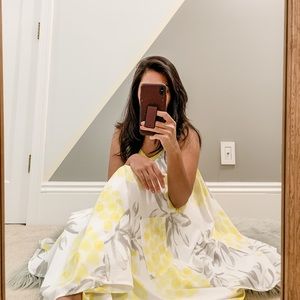 Merona Dress Yellow-White Size Small